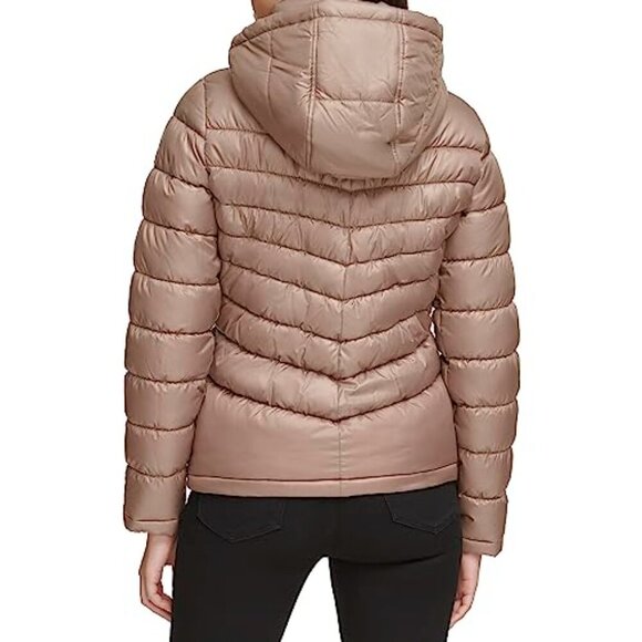 Quilted Puffer Jacket Chic Minimal Oversized Winter Coat Packable Travel - Picture 5 of 5